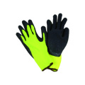10g Hi-Viz Acrylic Liner Glove with Latex Coated CE Glove